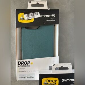Symmetry Cactus Leather Tablet Cover iPhone 16 Pro Max Teal